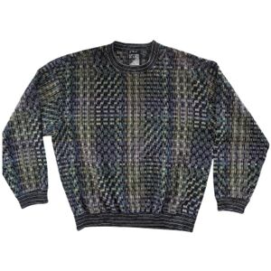 Vintage 90's Wool Blend Long Sleeve Waffle Knit Shirt Mens Large